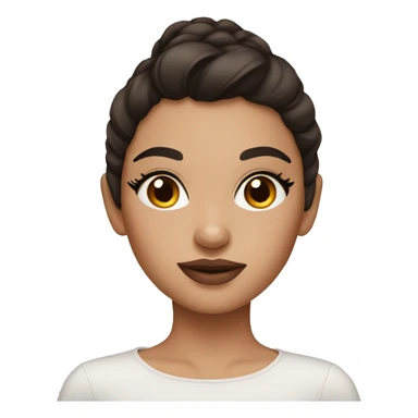 brunette girl wearing makeup  sticker