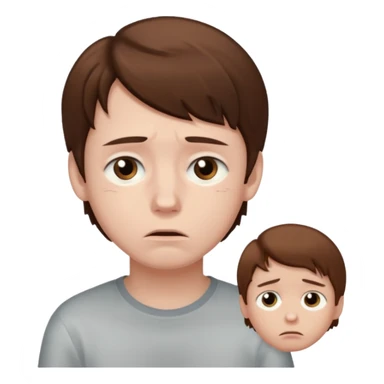 Make a sad boy sticker