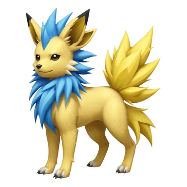 Jolteon-Luxio-Manectric-Fakémon-hybrid-creature (full body)  sticker