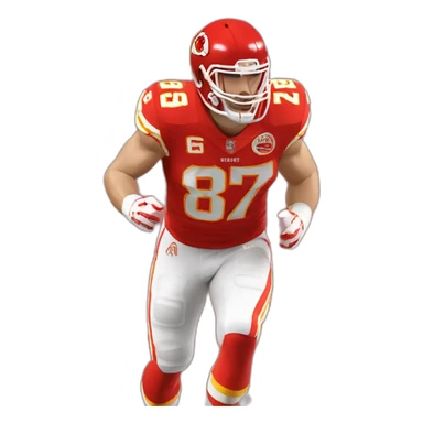 travis kelce in jersey number 87 sticker