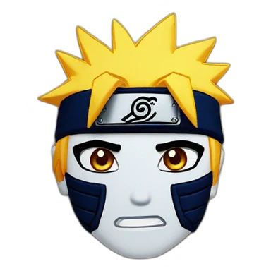 Naruto made up of embroidery sticker