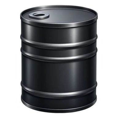 black oil drum sticker