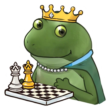 A set of diamond chess sticker