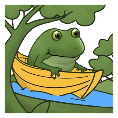 Tree boat  sticker