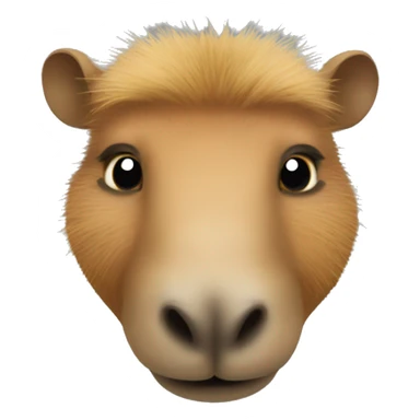 head of an capybara sticker