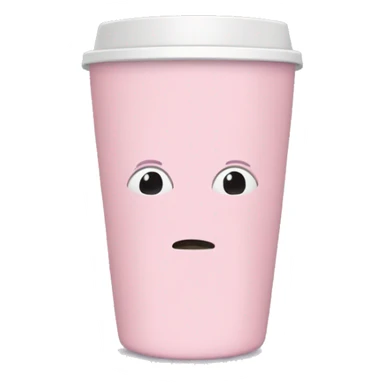 Light pink tumbler without face sticker