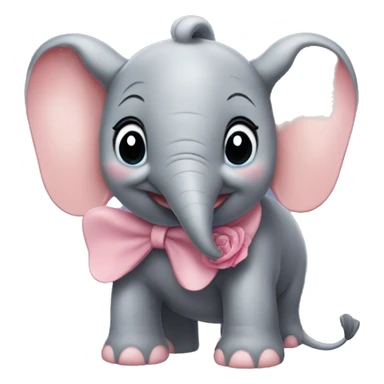 Dumbo con la rosa sticker