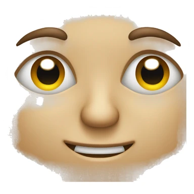 Face with eye roll and smile sticker