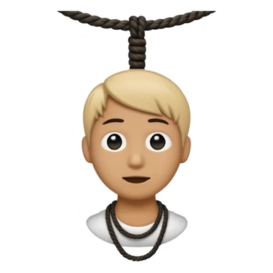 Hanging by a Noose around the neck emoji sticker
