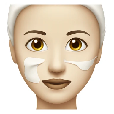 skin care face mask sticker