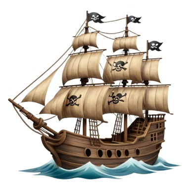 pirate ship sticker