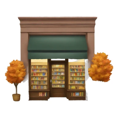 Bookstore in fall sticker