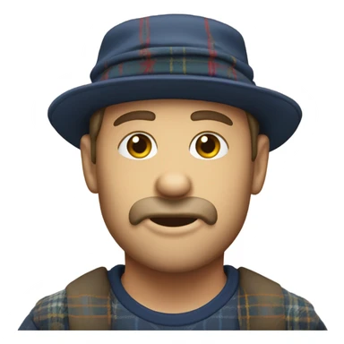 Picture of me wearing a Scottish scally hat sticker