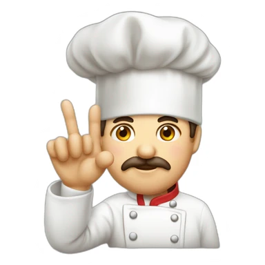 italian chef kissing fingers sticker