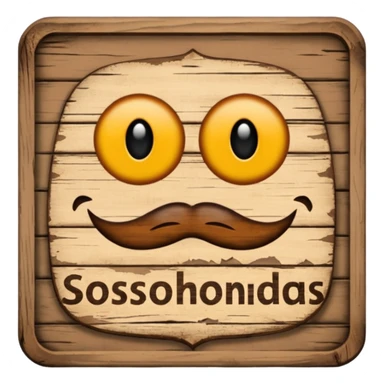 make a sign with "SOSHOLONDAS" sticker