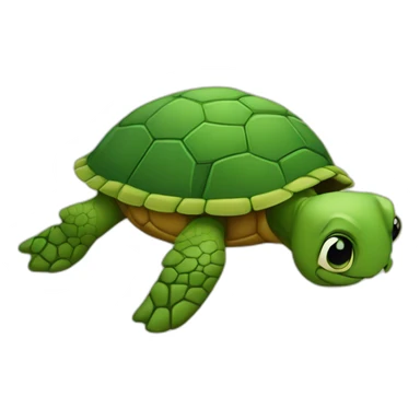 l'outre sur une tortue sticker