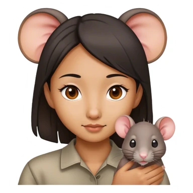 rat asian girl sticker