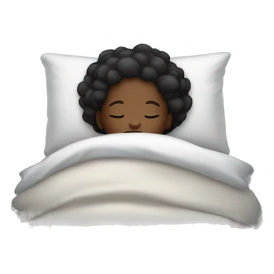Black girl sleeping sticker