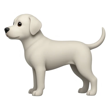 dog white sticker