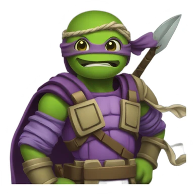 Donatello mutant mayhem sticker