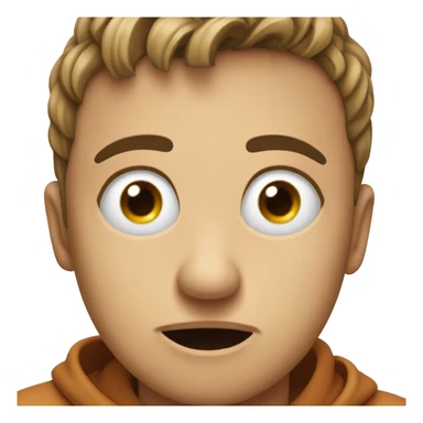 Eyes squinched in confusion sticker