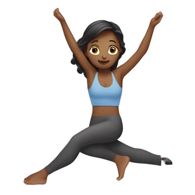 Girl in pilates sticker