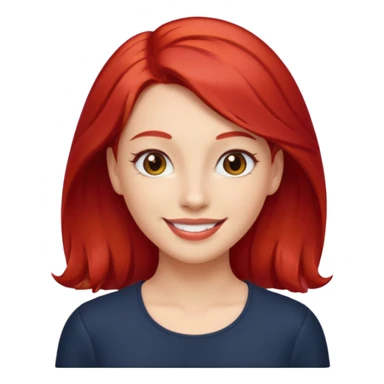 kırmızı toka takan kadın sticker