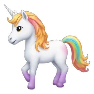 Unicornio arcoiris sticker