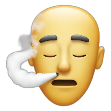 Nose with smoke sticker