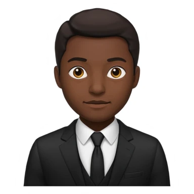 Style man in black suit sticker