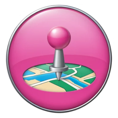 pink pin location - no face  sticker