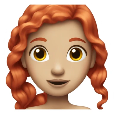 Red head mermaid  sticker