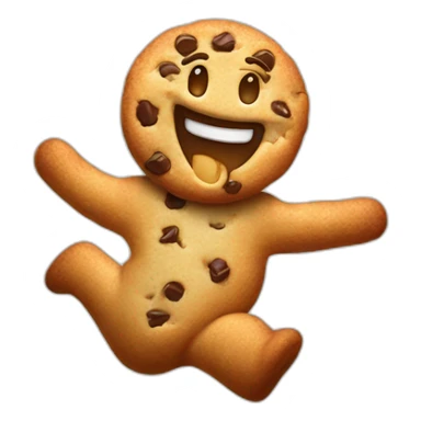 happy cookie dancing sticker