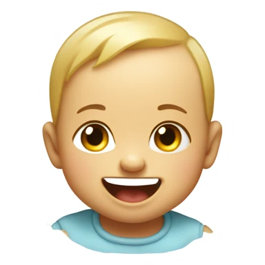 Baby laughing  sticker