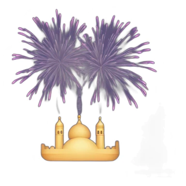 Arabic traditional wedding fireworks jet plane sticker