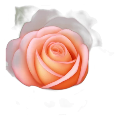 Pink rose with peach 512x512px sticker