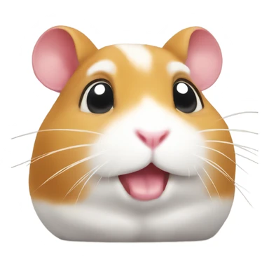 wow face on hamster sticker