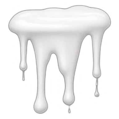 white glue drip sticker