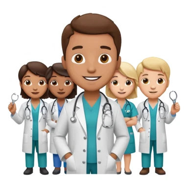 doctor related mascots sticker