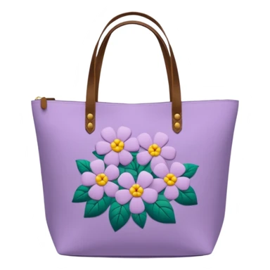 light purple tote bag sticker