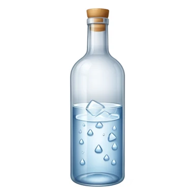 Vodka bottle sticker