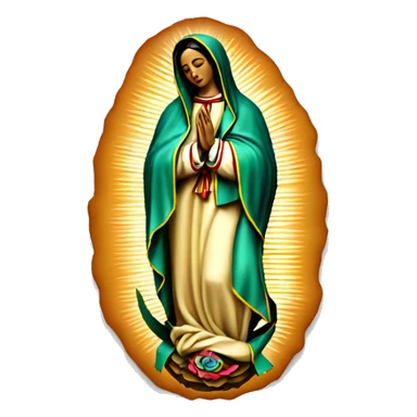 Our Lady of Guadalupe with unborn children sticker