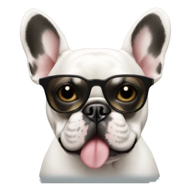French bulldog with Sunglasses  sticker