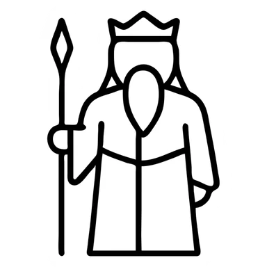 White Council Lord of the Rings, minimal and iconic sticker