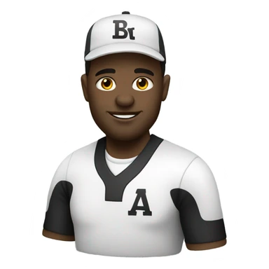 White sports gambler sticker