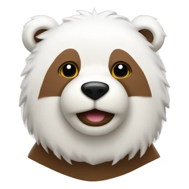 Oso de peluche navideño blanco con marrón  sticker