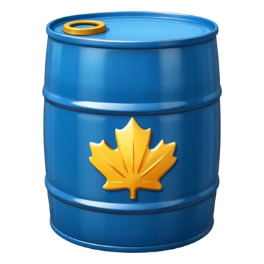 generate a realistic metal petroleum products barrel without rust sticker