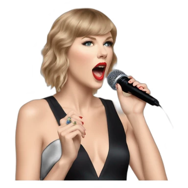 Taylor Swift eat her microphone  sticker