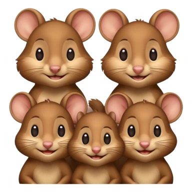Rodent family sticker