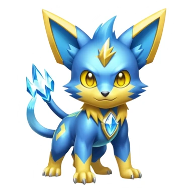  Shiny Sparkly Electric Cool Epic Shinx-Manectric-Fakémon-creature sticker